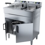 Commercial Fryer Double Electric 2x16 litre 6kW Free standing | Adexa EF162VC