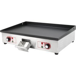 Commercial Griddle Smooth 730x500mm Enamelled plate 3kW Electric | Adexa EG7350
