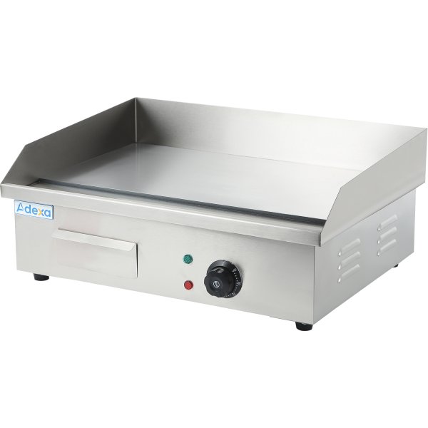 Commercial Griddle Smooth 540x400x200mm 3kW Electric | Adexa EG818B