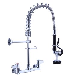 Pre Rinse Spray Unit Wall mount Double inlet Height 500mm Stainless steel | Adexa EQ7802A