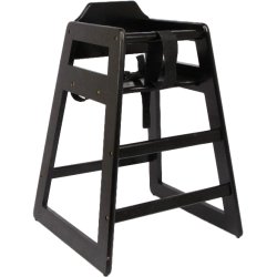 Restaurant Wood High Chair Black | Adexa F1050BL