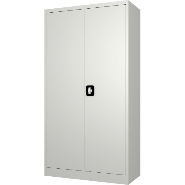 Commercial Steel Grey/White Storage Cupboard with 4 Shelves and Lock 800x400x1800mm | Adexa FCA18WHITE