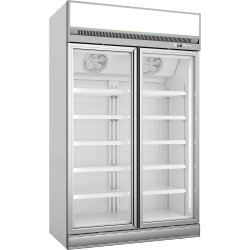 Commercial Display freezer 1006 litres Double hinged doors Top mount | Adexa FF444TOP