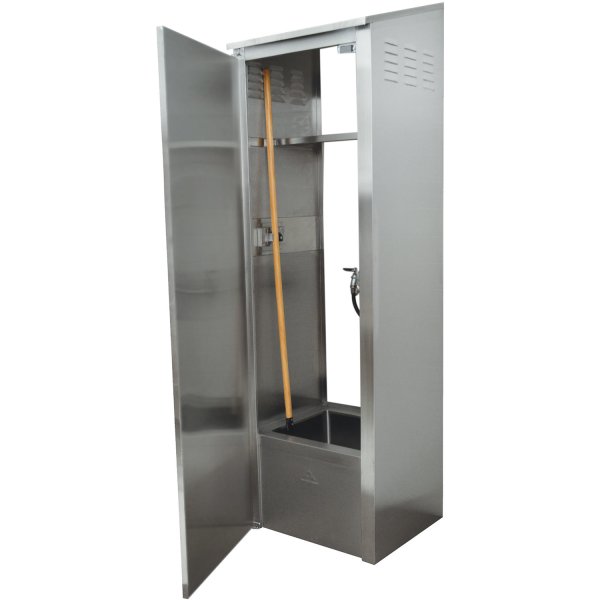 Janitorial Mop Sink Cabinet Stainless steel Single | Adexa FMSC263384418KD