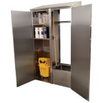 Janitorial Mop Sink Cabinet Stainless steel Double | Adexa FMSCDL225084418KD