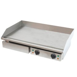 Commercial Griddle Smooth 730x500x230mm 4.4kW Electric | Adexa FT820
