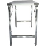 Folding Stainless steel Work table 1000x600x850mm | Adexa FW4187645