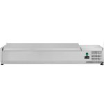 Refrigerated Servery Prep Top 1500mm 6xGN1/3 Depth 380mm Stainless steel lid | Adexa GA515