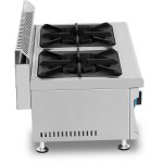 Commercial Countertop Gas Cooker 2 burners Natural Gas | Adexa GB2T
