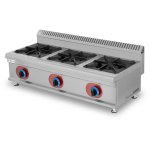 Commercial Countertop Gas Cooker 3 burners Natural Gas | Adexa GB3T