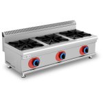 Commercial Countertop Gas Cooker 3 burners Natural Gas | Adexa GB3T