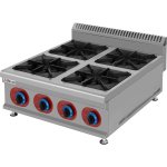 Commercial Countertop Gas Cooker 4 burners Natural Gas | Adexa GB4T