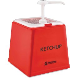 Ketchup Pump Dispenser Stand 1x2.5 litre pump Plastic | Adexa GDK01