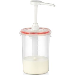 Round Sauce Pump Dispenser 1.5L | Adexa GDP04