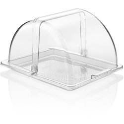 Polycarbonate Roll-up Dome Cover for GN1/2 Tray Clear | Adexa GFM12