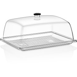 Polycarbonate Gastronorm Tray with Dome Cover GN1/2 Depth 20mm  | Adexa GFT12-GF12