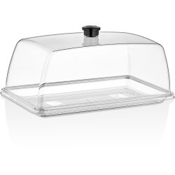 Polycarbonate Gastronorm Tray with Dome cover GN1/3 | Adexa GFT13-GF13