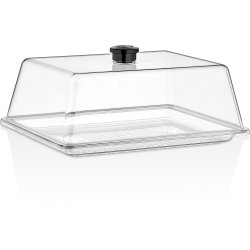 Polycarbonate Tray with Dome Cover 210x270mm Clear | Adexa GFT16-GF16