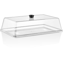 Polycarbonate Tray with Dome cover 410x260mm Clear | Adexa GFT17-GF17