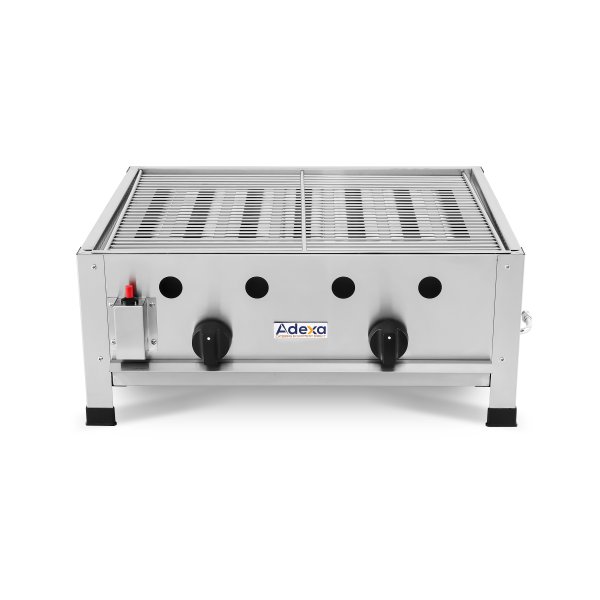 Commercial Gas BBQ Grill 2 Burners Table Top | Adexa GG1102B