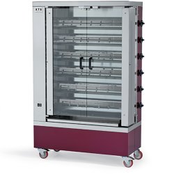 Commercial Vertical Chicken Rotisserie Gas Oven 24-30 chickens | Adexa GG6S