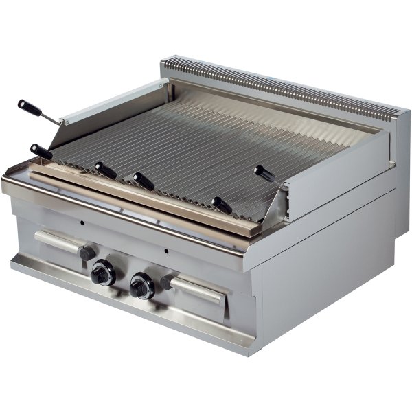 Commercial Gas chargrill 2 zones 12.0kW Table top | Adexa Hotmax 700 GGL721S