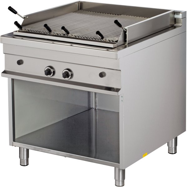 Gas chargrill on open base 2 zones 15kW | Adexa Hotmax 900 GGL921