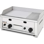 Commercial Gas Griddle Smooth plate 2 zones Countertop | Adexa GGN6002