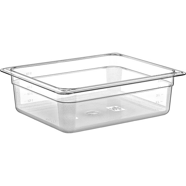 Polycarbonate Gastronorm Pan GN1/2 Depth 100mm 5 litres | Adexa GNP12100