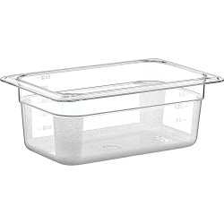 Polycarbonate Gastronorm Pan GN1/4 Depth 100mm 2 litres | Adexa GNP14100