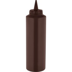 Squeeze Sauce Bottle 500ml/18oz Brown | Adexa GPS500BR
