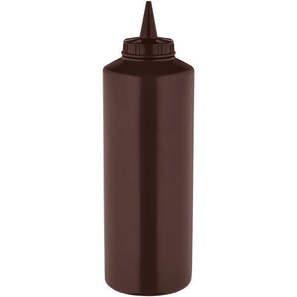 Squeeze Sauce Bottle 750ml/27oz Brown | Adexa GPS750BR