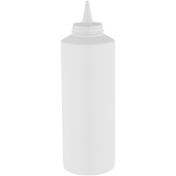 Squeeze Sauce Bottle 750ml/27oz White | Adexa GPS750W