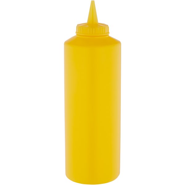 Squeeze Sauce Bottle 750ml/27oz Yellow | Adexa GPS750Y