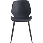 Side Dining Chair PU leather seat Black | Adexa WW177