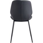 Side Dining Chair PU leather seat Black | Adexa GSYH003B