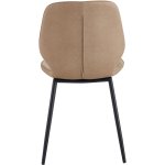 Side Dining Chair PU leather seat Light Brown| Adexa GSYH003LB