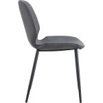 Side Dining Chair PU leather seat Light Grey | Adexa GSYH003LG