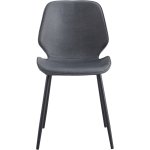 Side Dining Chair PU leather seat Light Grey | Adexa GSYH003LG