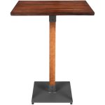 Rustic Bar Table Walnut Top 600x600mm Indoors | Adexa GS10143BAR24
