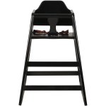 Restaurant Wood High Chair Black | Adexa GS6003BLACK