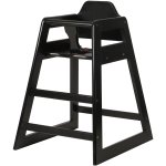 Restaurant Wood High Chair Black | Adexa GS6003BLACK