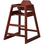 Restaurant Wood High Chair Mahogany | Adexa GS6003MAHOGANY