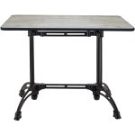 Black Decorative Table base Standard height Powder Coated Black | Adexa GS60231