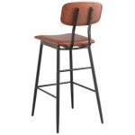 Barstool with Brown Vinyl Backrest & Seat | Adexa GS60606BBROWN