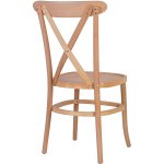 Beech Wood Tuscan Dining Chair Cross Back | Adexa GS90008