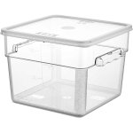 Pack of 6 Food storage Container with lid 11.4 litre 290x300x212mm Polypropylene | Adexa GSPP12+GSPPL12