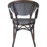 Bistro Rattan Chair Aluminium Black | Adexa GSR8022