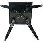 Bistro Table Steel Black 600x600mm Indoors | Adexa GSTB00124