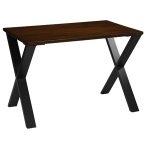 Black Industrial Style Cross  Table legs Black 2pcs | Adexa GSTB021
